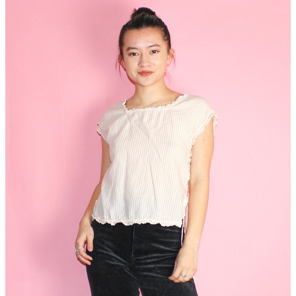 Madewell Tops - (639) Madewell Striped Minimalist Dainty Blouse
